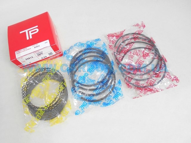 Kit de anéis de pistão de motor, 2ª reparação ( + 0,50) 35913050 TPR