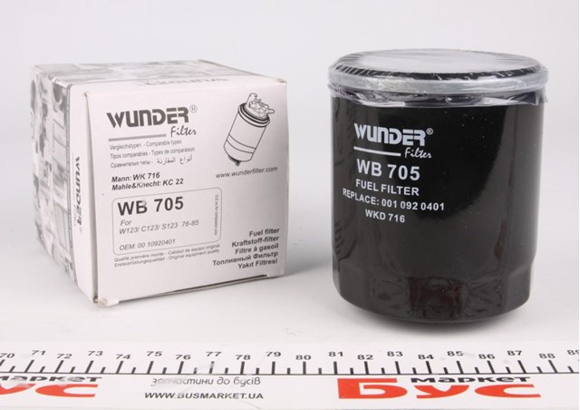 Filtro de combustível Wunder WB705 preço, a partir de 5,21 USD