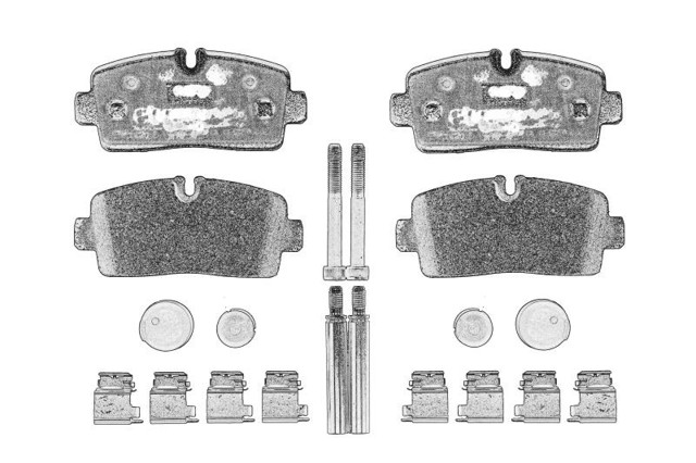 Sapatas do freio traseiras de disco Iveco 42579529