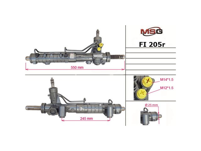 Compre FI205R MSG Rebuilding Cremalheira da direção