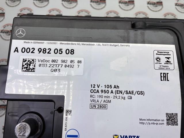 Bateria recarregável (PILHA) Mercedes A002982050826 preço, a partir de 403,35 USD