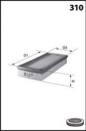 Filtro de ar ELP9470 Mecafilter