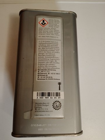 Fluido de freio Mercedes A000989560509