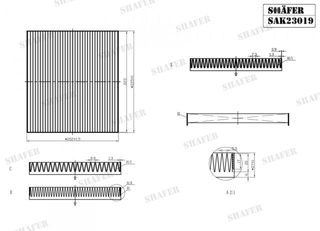 Compre SAK23019 Shafer Filtro de salão