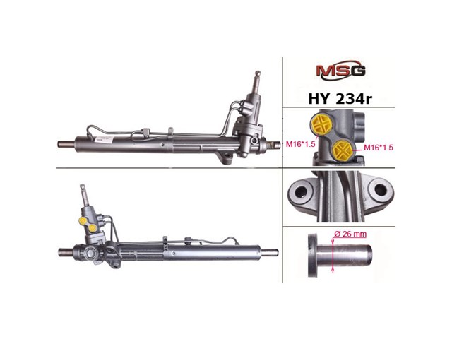 Cremalheira da direção MSG Rebuilding HY234R preço, a partir de 406,54 USD