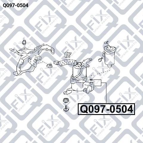 Q0970504 Q-fix Compressor de bombeio pneumático (de amortecedores)
