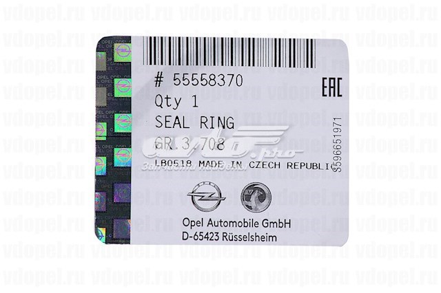 55558370 General Motors Vedante dianteiro de catalisador