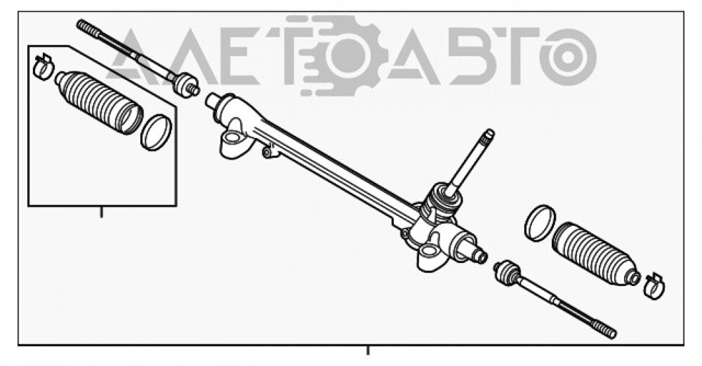 Cremalheira da direção Mazda KB7W32110A