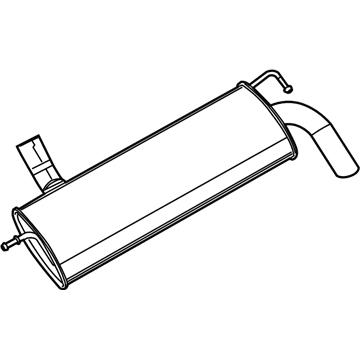 Silenciador, parte traseira para Jeep Wrangler  JL