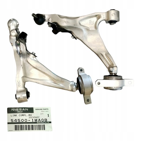 Braço oscilante inferior direito de suspensão dianteira 545001MA0B Nissan/Infiniti