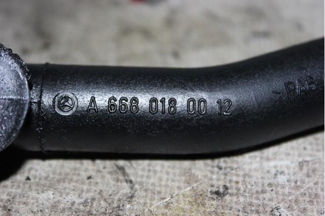 Cano derivado de ventilação de cárter (de separador de óleo) A6680180012 Mercedes