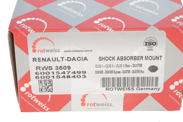 Suporte de amortecedor dianteiro RWS3509 Rotweiss