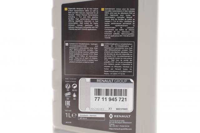 Óleo de transmissão Renault (RVI) 7711945721 preço, a partir de 43,62 USD