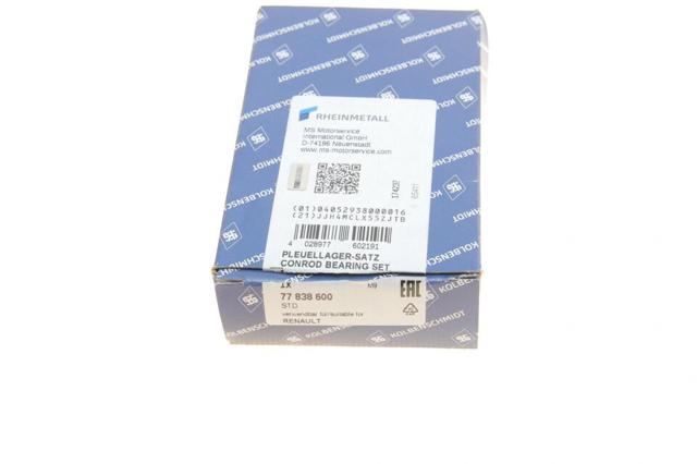 77838600 Kolbenschmidt Folhas inseridas de cambota de biela, kit, padrão (STD)