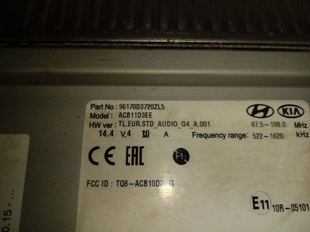 Aparelhagem de som (rádio AM/FM) para Hyundai Tucson III TL