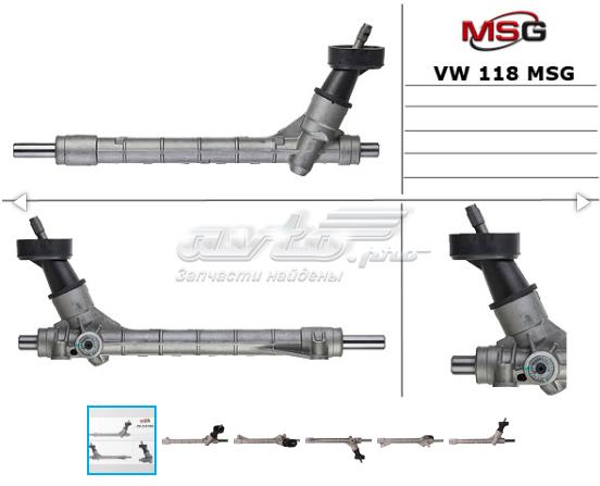 Cremalheira da direção VW118 MSG