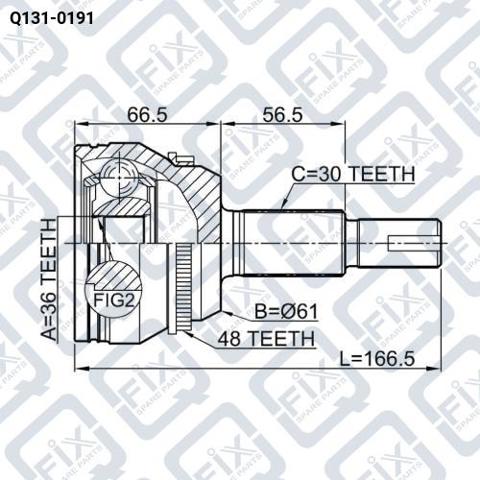 Compre Q1310191 Q-fix Junta homocinética externa traseira