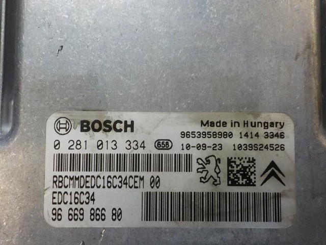 Módulo de direção (Centralina eletrônica) de motor Peugeot/Citroen 0281013334