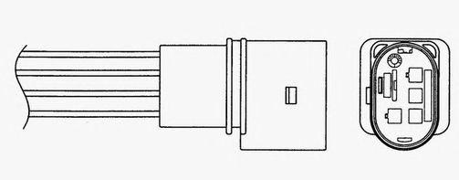 LZA07V2 NGK Sonda lambda, sensor de oxigênio até o catalisador