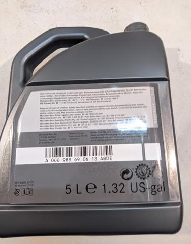Compre A000989690613ABDE Mercedes Óleo para motor