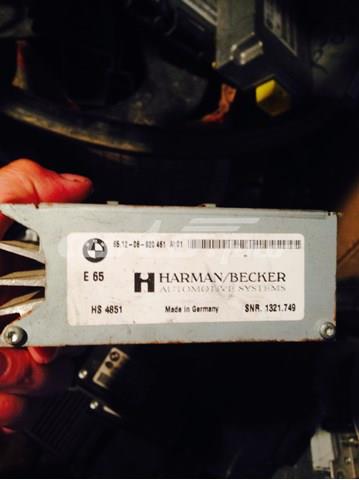 Reforçador do som de sistema de áudio 651206920461 BMW