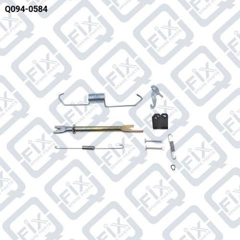 Mecanismo de aproximação (de auto-aproximação) das sapatas de tambor (kit de reparação levadiça) Q-fix Q0940584 preço, a partir de 25,42 USD