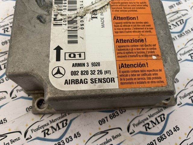 Compre A0028203226 Mercedes Módulo processador de controlo da bolsa de ar (Centralina eletrônica AIRBAG)