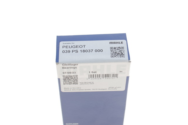 039PS18037000 Mahle Original Folhas inseridas de cambota de biela, kit, padrão (STD)