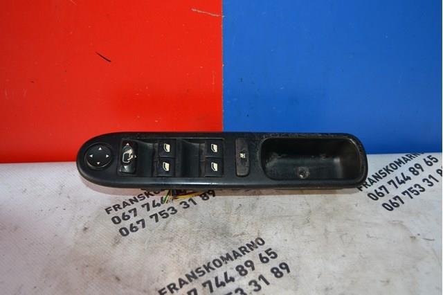 96531123XT Peugeot/Citroen Unidade de botões dianteira esquerda de controlo de elevador de vidro