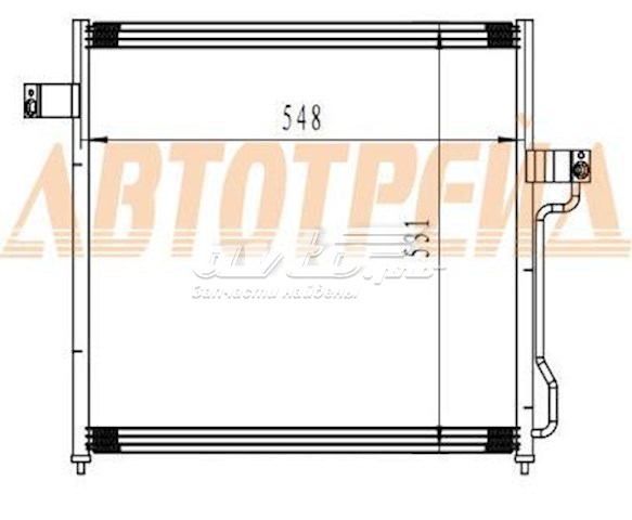 Radiador de aparelho de ar condicionado Ford Explorer  