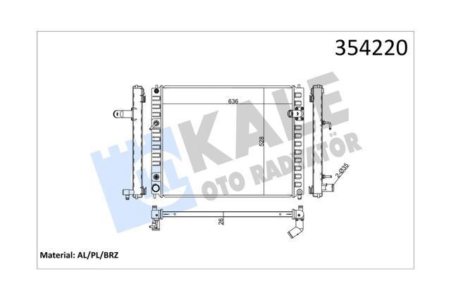 Compre 354220 Kale Radiador de esfriamento de motor
