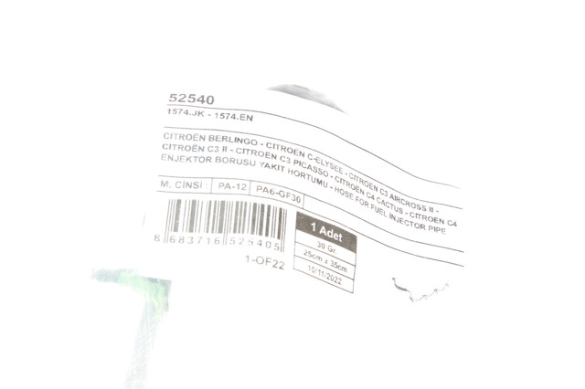 Compre 52540 Uc-el Tubo de combustível, inverso desde os injetores