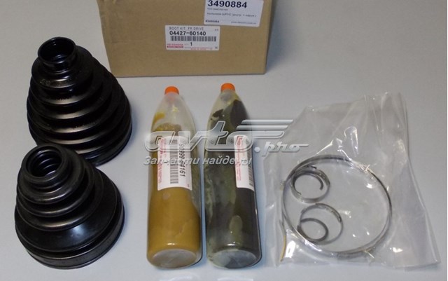 Botas de proteção de Juntas homocinéticas do semieixo dianteiro, kit 0442760141 Toyota