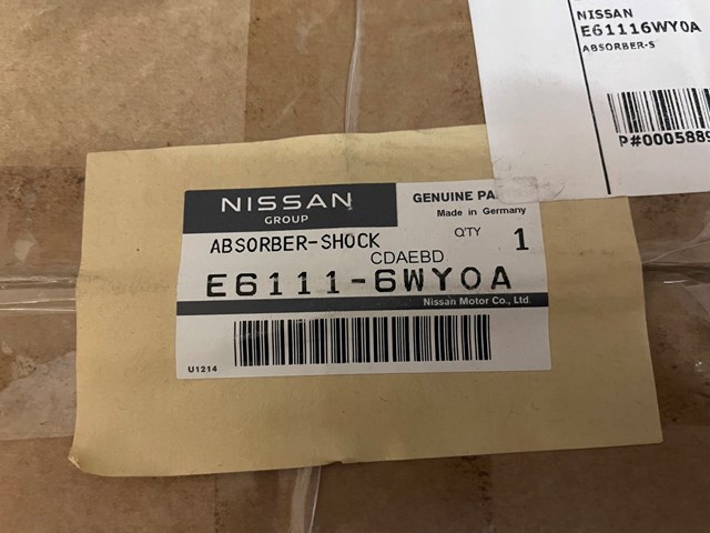 Amortecedor dianteiro esquerdo E6A111CF0F Nissan/Infiniti