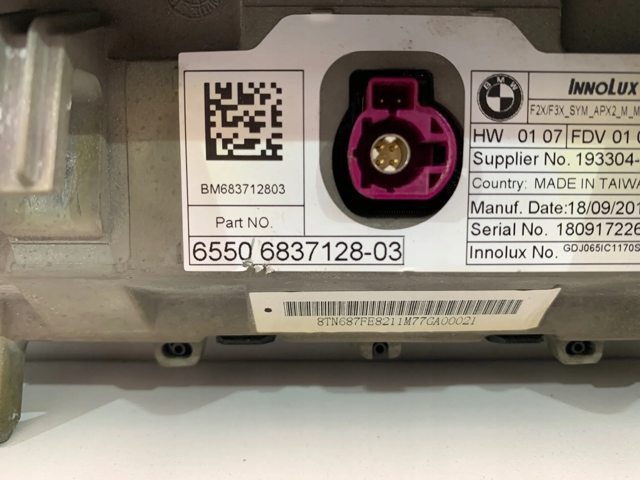 Mostrador multifuncional BMW 6837128