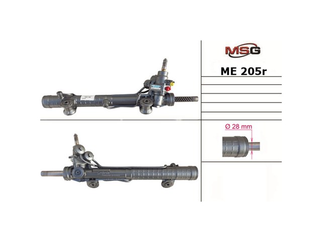 Cremalheira da direção MSG Rebuilding ME204R