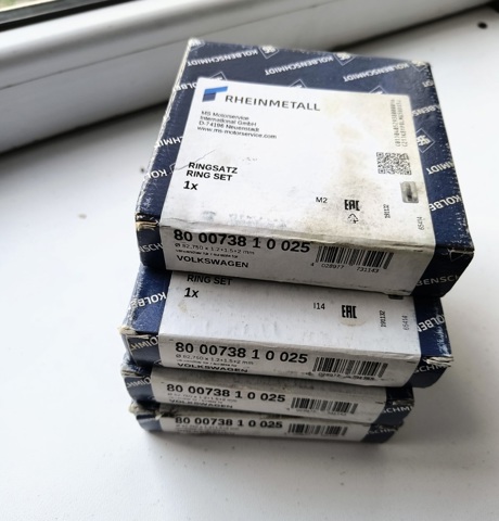 800073810025 Kolbenschmidt Anéis do pistão para 1 cilindro, 1ª reparação ( + 0,25)