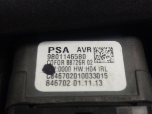 Câmara do sistema para asseguramento de visibilidade 9801146580 Peugeot/Citroen