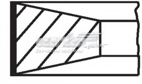 Anéis do pistão para 1 cilindro, STD. Mahle Original 007RS001060N0 preço, a partir de 34,30 USD