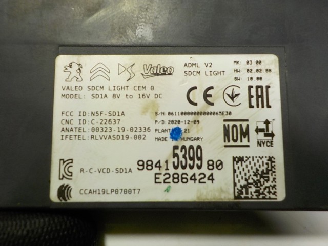 9841539980 Peugeot/Citroen 