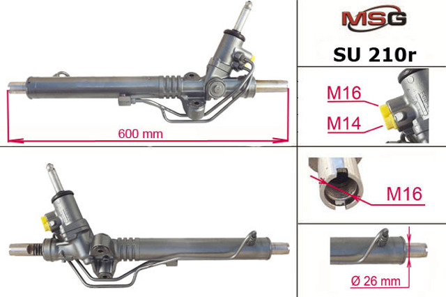 SU210R MSG Rebuilding Cremalheira da direção