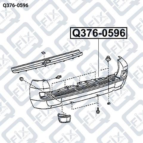 Q3760596 Q-fix Pára-choque traseiro
