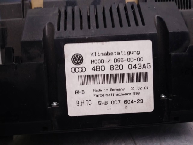 Unidade de controlo dos modos de aquecimento/condicionamento 4B0820043AG VAG
