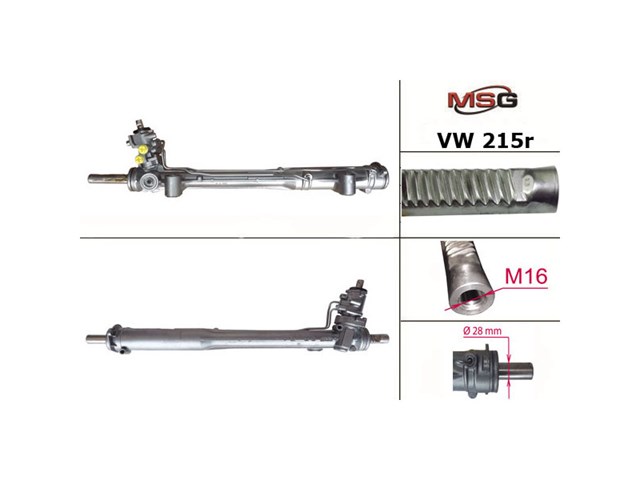 VW213R MSG Rebuilding Cremalheira da direção