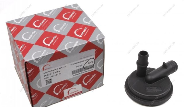 Válvula PCV de ventilação dos gases de cárter Rotweiss RWS1381