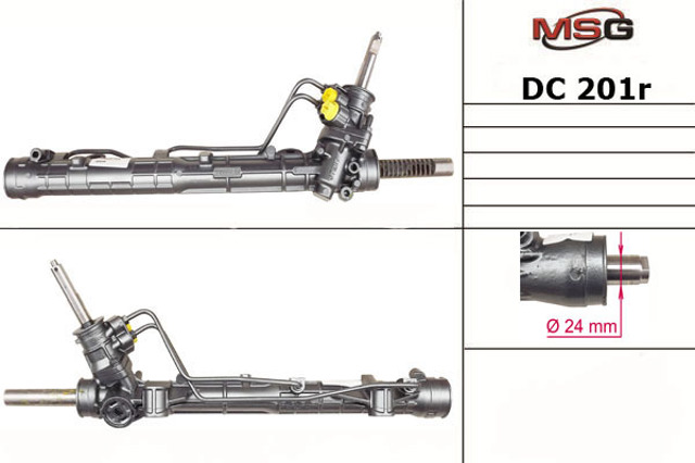 Cremalheira da direção DC201R MSG Rebuilding