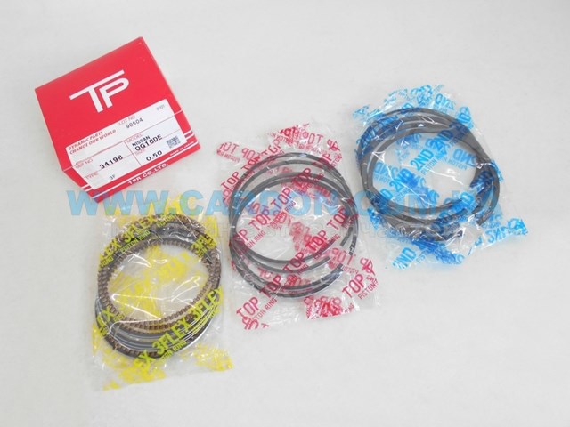 Kit de anéis de pistão de motor, 2ª reparação ( + 0,50) 23080050 Riken