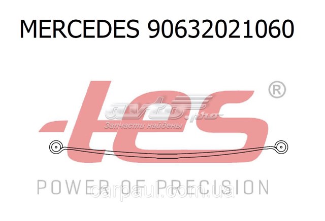 Compre 90632021060019ZT TES Suspensão de lâminas traseiro