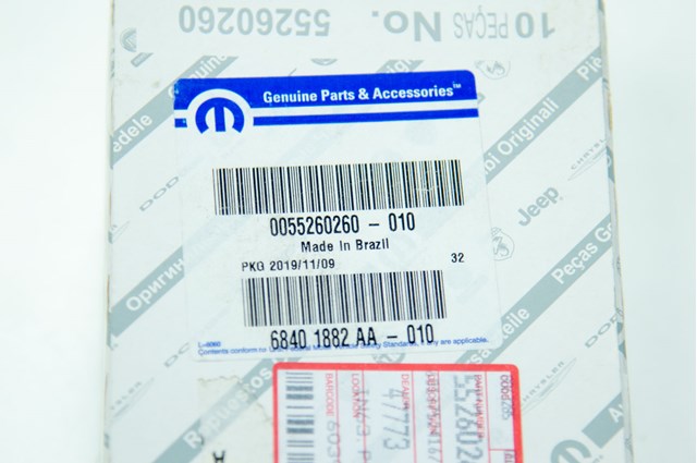 Vela de ignição 0055260260 Fiat/Alfa/Lancia