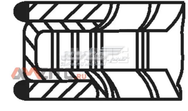 Anéis do pistão para 1 cilindro, STD. Mahle Original 028RS001260N0 preço, a partir de 22,26 USD